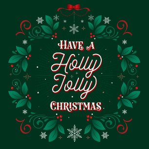 Have a Holly Jolly Christmas Postcard