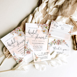 Elegant Modern Wildflowers Bridal Shower Recipe