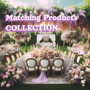 Gorgeous Lilac Vineyard Wedding Response Card