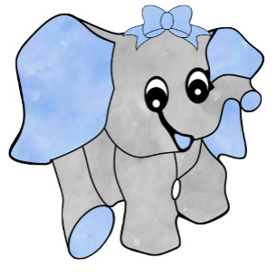 Pink Baby Bat Large Gift Bag