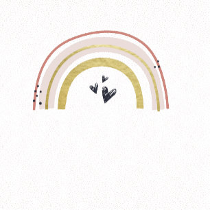 Modern Rainbow Photo Birthday Invitation