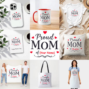 Proud Mom of   Cute Personalized Mother's Day Tote Bag