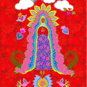 Merry Christmas Lady of Guadalupe Flat Card