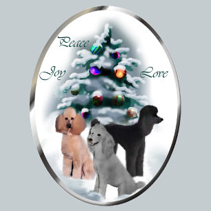 Poodle Christmas Cards Gifts