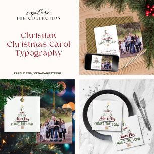 Rustic Christmas Typography Christian Holiday