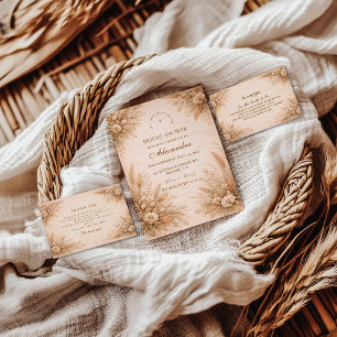 Romantic Fall Floral Bridal Shower Invitation