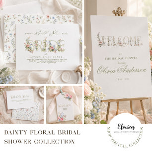 elegant dainty floral spring BRIDE thank you Classic Round Sticker