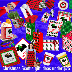 Scottish Terrier Merry Christmas  Wine Gift Bag