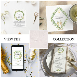 'Tis The Season   Christmas Wedding Invitation