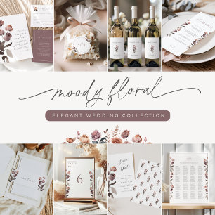 Purple Floral Thank You Wedding Favor Sticker