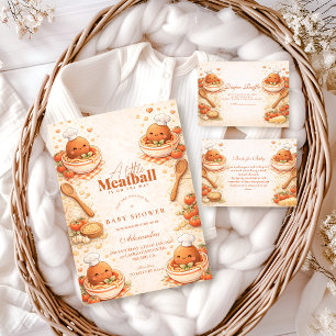 Sweet Italian Meatball Baby Shower Napkin