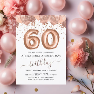 Budget Rose Gold Balloons 30th Birthday Party