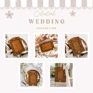 Mystical Celestial Baroque Wedding Save The Date
