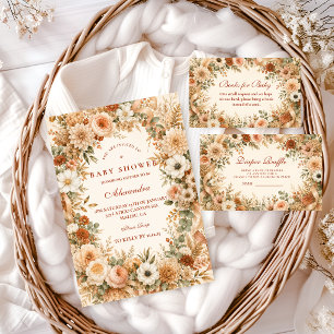 Timeless Fall Boho Books for Baby Enclosure Card