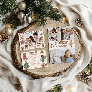 Rustic Western Christmas  Invitation
