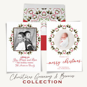 Red Green Christmas Return Address Custom Return Address Label