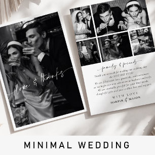 Modern Photo Minimalist Elegant Wedding Invitation