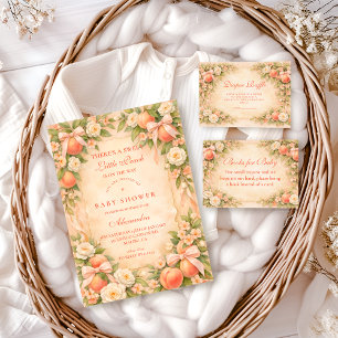 Sweet Little Peach Garden Baby Shower Napkin