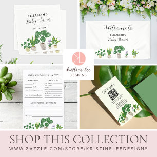 Potted Plants Baby Shower Predictions Advice Game