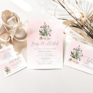 Pink Winter whats in your purse baby shower game