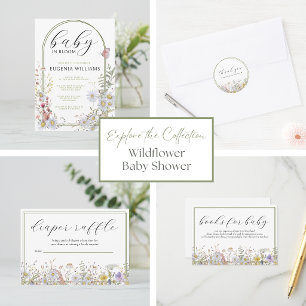 Spring Wildflowers Baby in Bloom Favor Sticker
