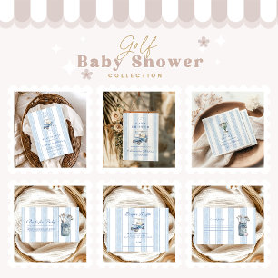 Boy Golf Baby Shower Books for Baby Enclosure Card