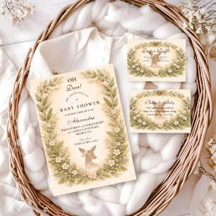 Oh Deer Forest Baby Shower Napkin