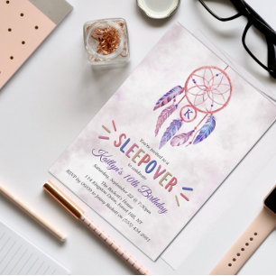 Dreamcatcher Two Wild Photo Birthday Invitations