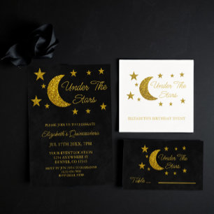 Under The Stars Quinceañera Invitation