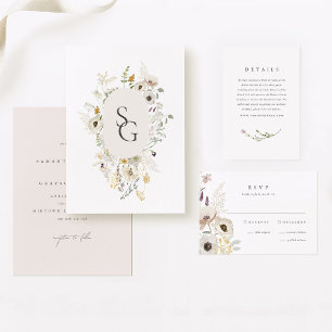 Botanical All-in-One Wedding Invitation