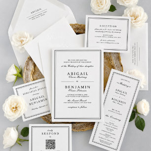Formal elegant minimalist wedding return address envelope