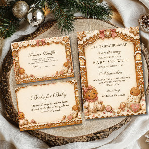 Little Gingerbread Man Baby Shower Invitation