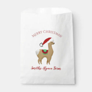 Alpaca Christmas Holiday Decor Throw Pillow