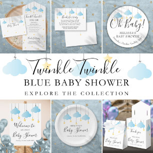 Guess The Due Date And Time Stars Baby Shower Game Poster
