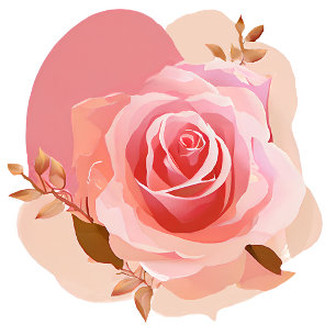 Single Beautiful Large Pink Rose Coffee Mug