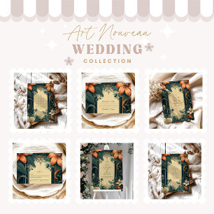  Art Nouveau Whimsical Floral Wedding Save The Date