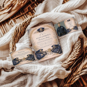 Police Academy Formal Badge Graduation RSVP Card