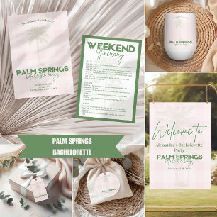 Palm Springs Bachelorette  Classic Round Sticker