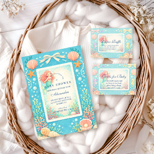 Pearl Tide Mermaid Diapper Raffle Enclosure Card