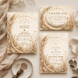 Whimsical Rustic Celestial Wedding Save The Date