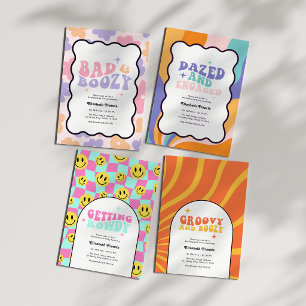 Getting Rowdy Retro Y2K Bachelorette Party Invitation