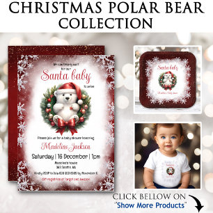Polar Bear Family Matching Christmas Pajama Name  Toddler T-Shirt