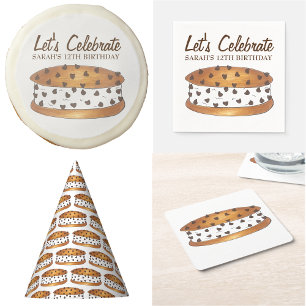 Let's Celebrate Chipwich Ice Cream Social Birthday Invitation