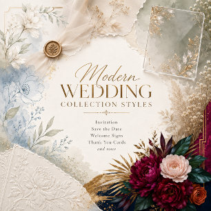 Romantic modern Vellum Wedding Wax Seal Invitation