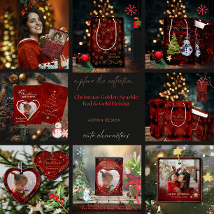 Magic Christmas Snowman & friends Red Table Runner