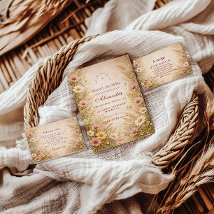 Romantic Autumn Garden Bridal Shower Invitation