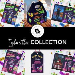 Arcade Birthday Party Invitation