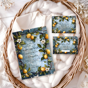 Fresh Botanical Lemon Invitation