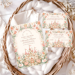 Whimsical Fairytale Castle Baby Shower Invitation