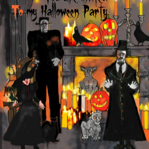 Haunted House Personalised Halloween Invitation